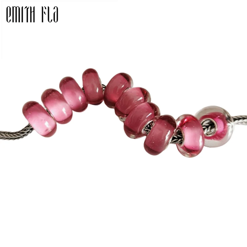 Женские бусины ручной работы из стерлингового серебра 925 пробы в Европейском