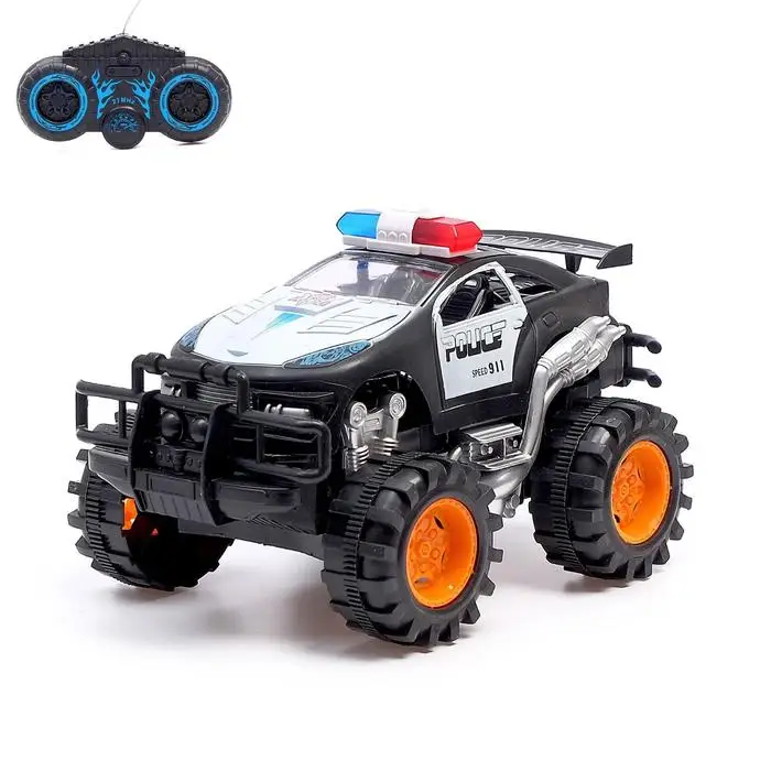 Машина радиоуправляемая Дорожный патруль работает от батареек МИКС | Игрушки и