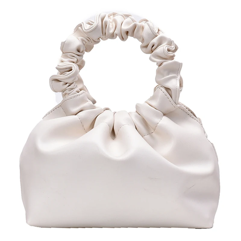 

PU Leather Cloud Tote Bags For Women 2020 New Solid Color Shoulder Messenger Bag Female Handbags and Purses Travel Totes