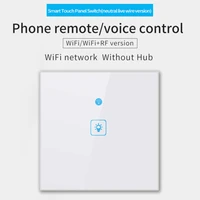 123 gang eu wifi smart wall touch light switch glass panel ewelink app rf function voice control work with alexa google home