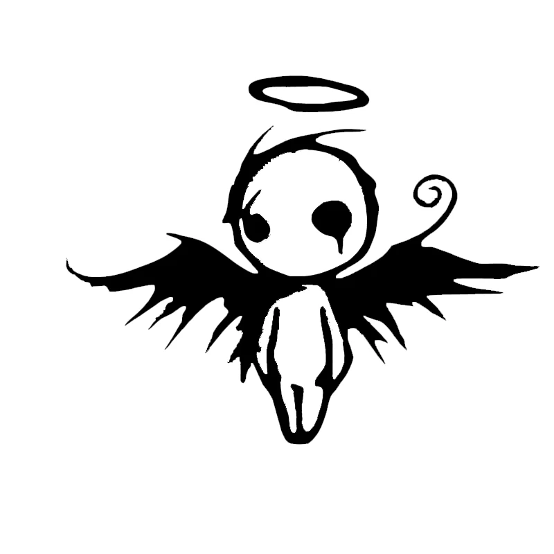 

Funny Gothic Dark Fallen Angel of Death Wing Car Sticker Automobiles Motorcycles Exterior Accessories Kk Vinyl Decals 10cm*13cm