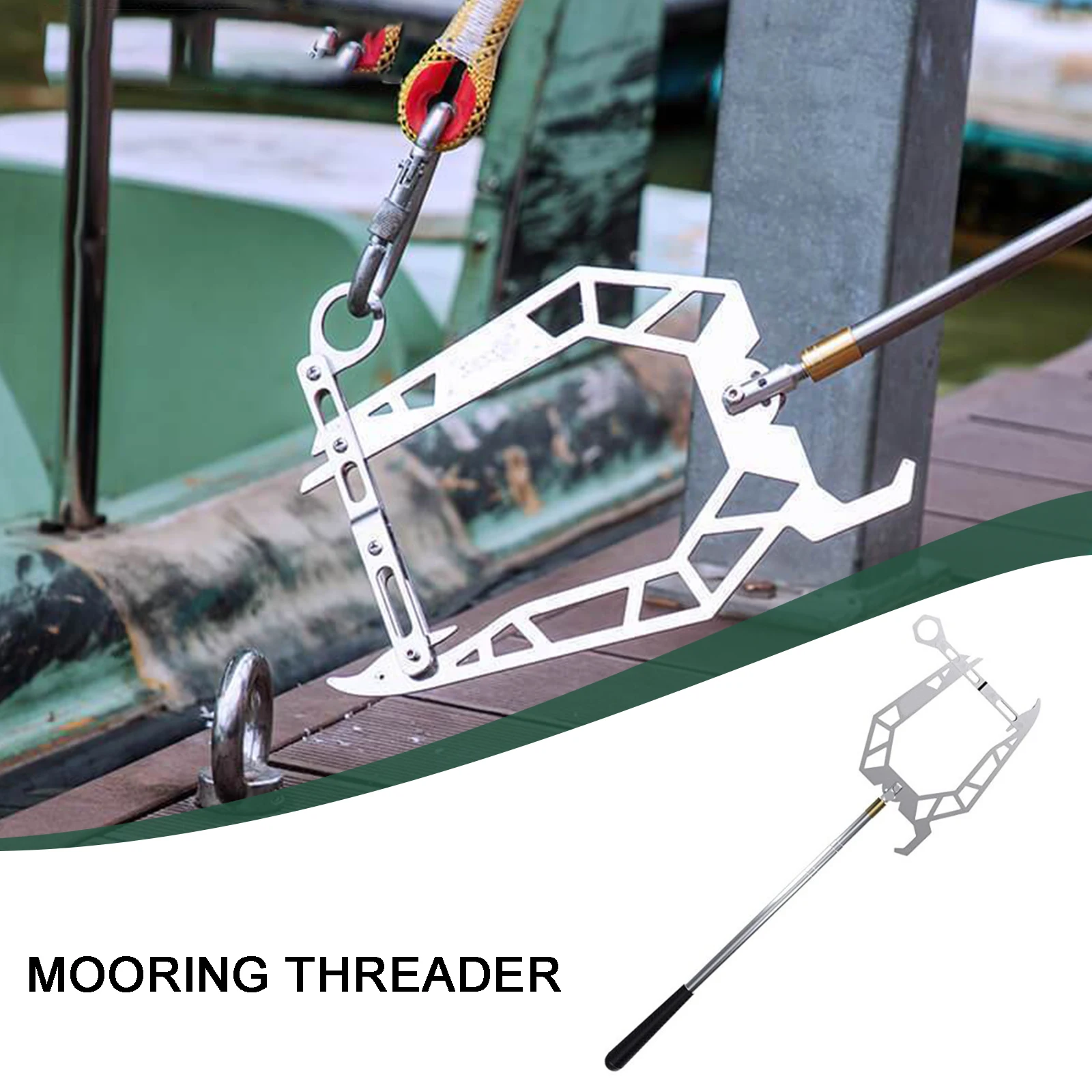 

THE TEEPOR Multi-Purpose Dock Hook Easy Long-distance Threader Einfacher Fernbediener