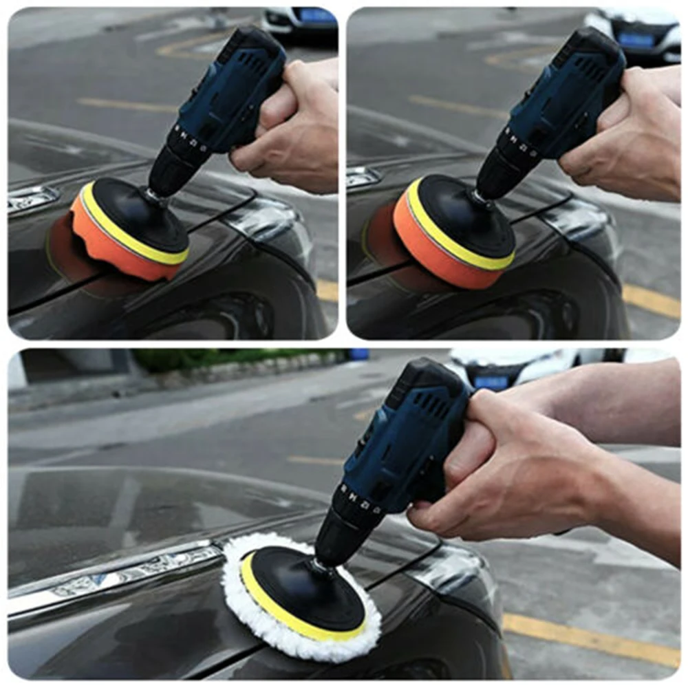 8 шт. 3/5/6/7 дюймов пены с полировальной подложкой комплект губок полировальные