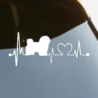 наклейки на авто Гаванская Болонка Цветна водонепроницаемые наклейки на машину наклейка для авто автонаклейка стикер этикеты винила наклейки стайлинга автомобилей украшения на бампере автомобиля заднее стекло