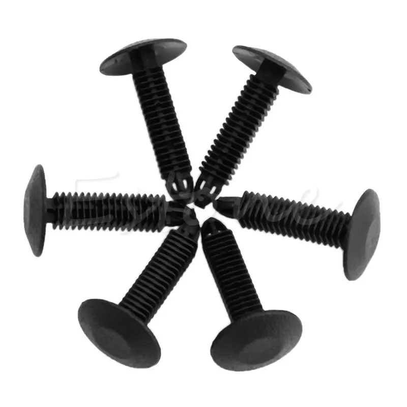 

20Ps 7mm Hole Plastic Rivets Fastener Push Clips Black for Car Auto Drop shipping INY
