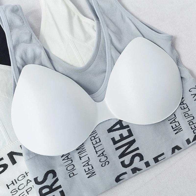 

Women Sport Bra Top Seamless Underwear Female Letter Sexy Lingerie Intimates With Removable Padded Femme Fashion Clothing