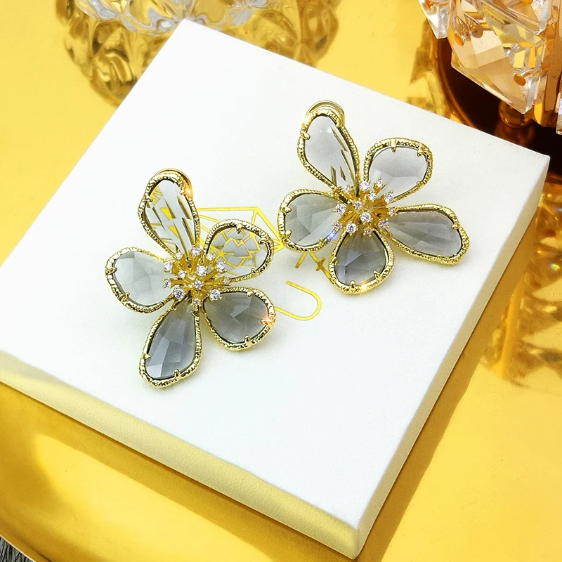 Корейские Модные женские ювелирные изделия в новом дизайне крупные серьги с