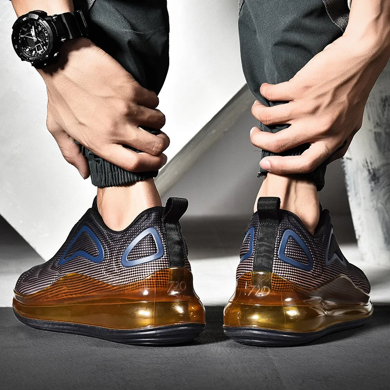 Mens Sneakers Fashion Air Cushion Mesh Running Shoes Male Sports and Leisure Hard-wearing Outdoor Men Zapatillas Hombre 2021