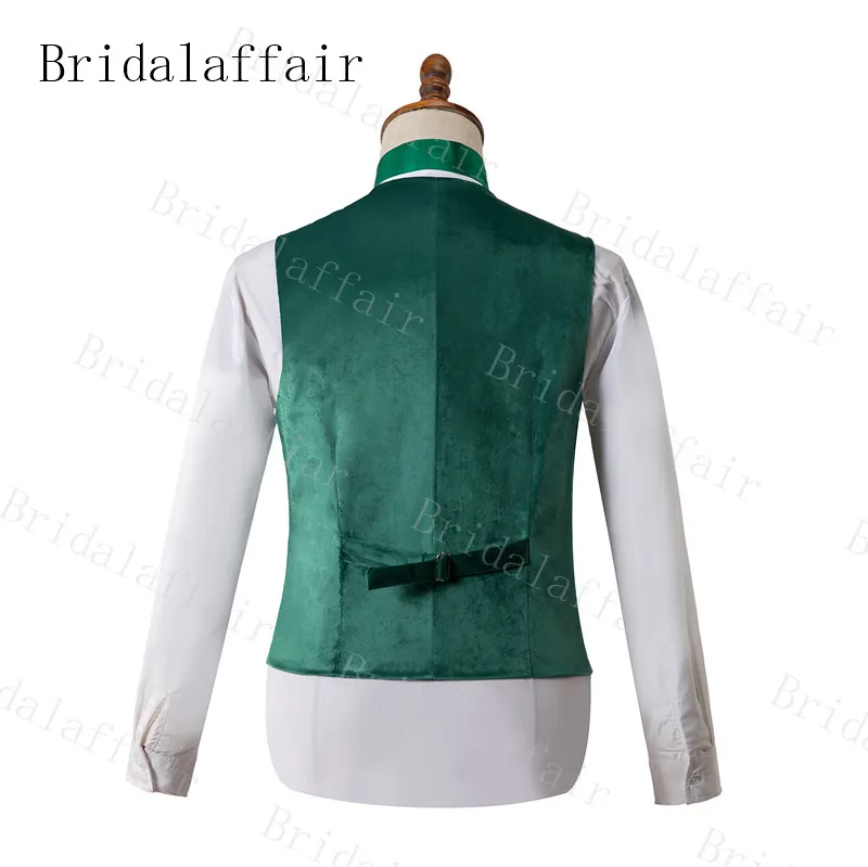 Мужские костюмы Bridalaffair зеленые красные черные цвета слоновой кости бархатные на