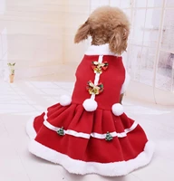 2020 luxury fleece dog christmas female pet two feet dog jacket winter warm apparel double sided plush for wedding dog clothes
