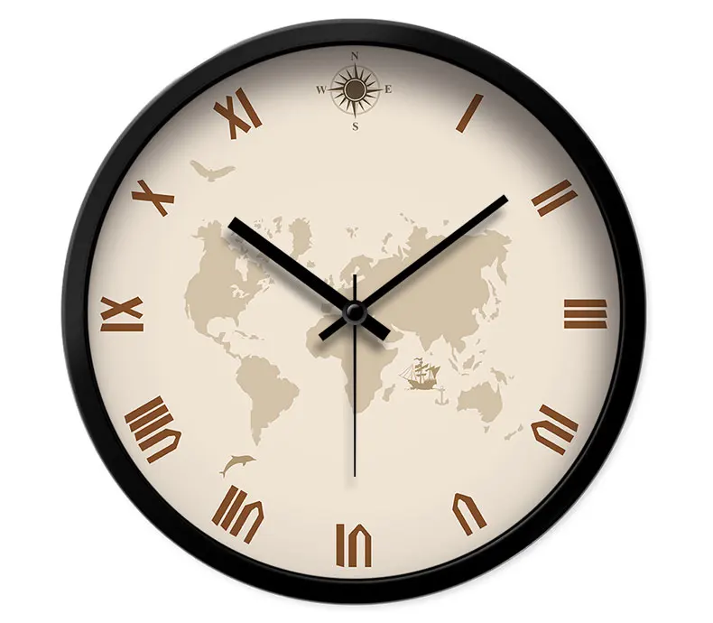 Часы настенные римские в ретро стиле Модные Винтажные тихие часы скандинавском с