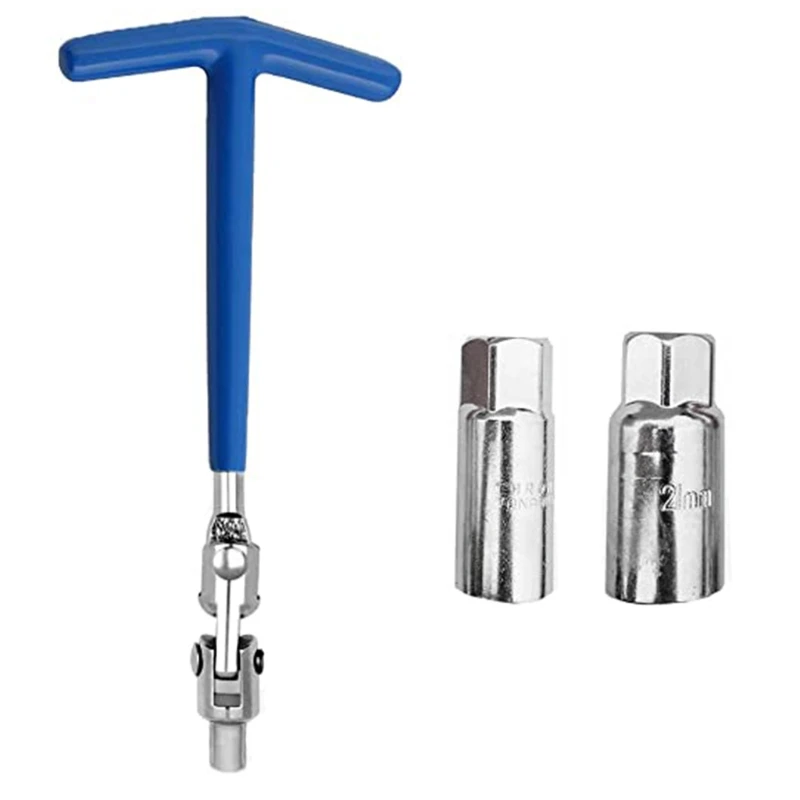 

T-Handle Spark Plug Socket with 16mm 21mm Socket Wrench Disassembly Installer