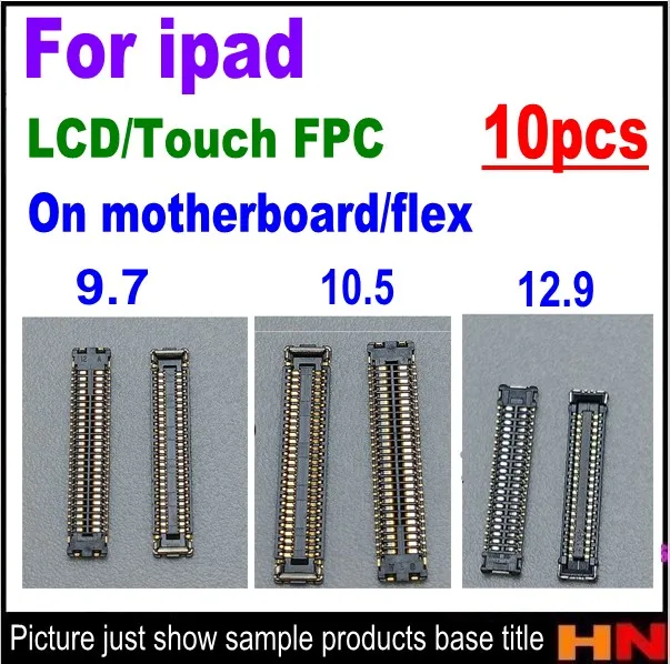 10 шт. сенсорный экран ЖК дигитайзер разъем FPC Штекерная плата для iPad pro 9 7 5 12 на
