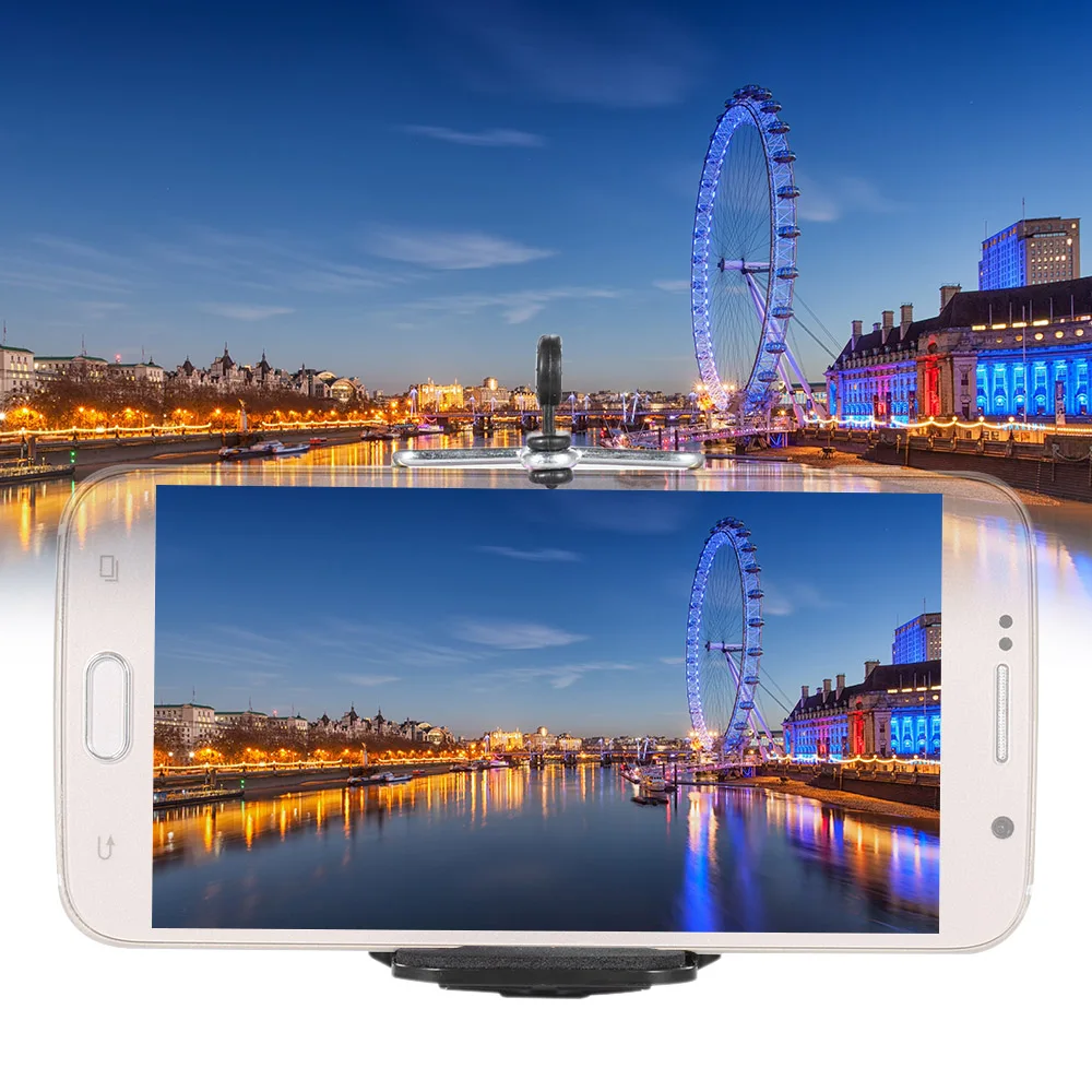 

Andoer Adjustable Extendable Phone Holder Clip with 1/4" Screw Hole for iPhone X 7 6s 6 5s 5 for Samsung Sony Smartphone Tripod