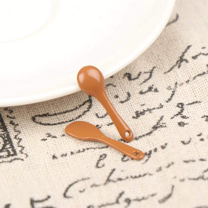 1 Набор металлические лопатки и игрушечные ложки для кукольного дома 1/12