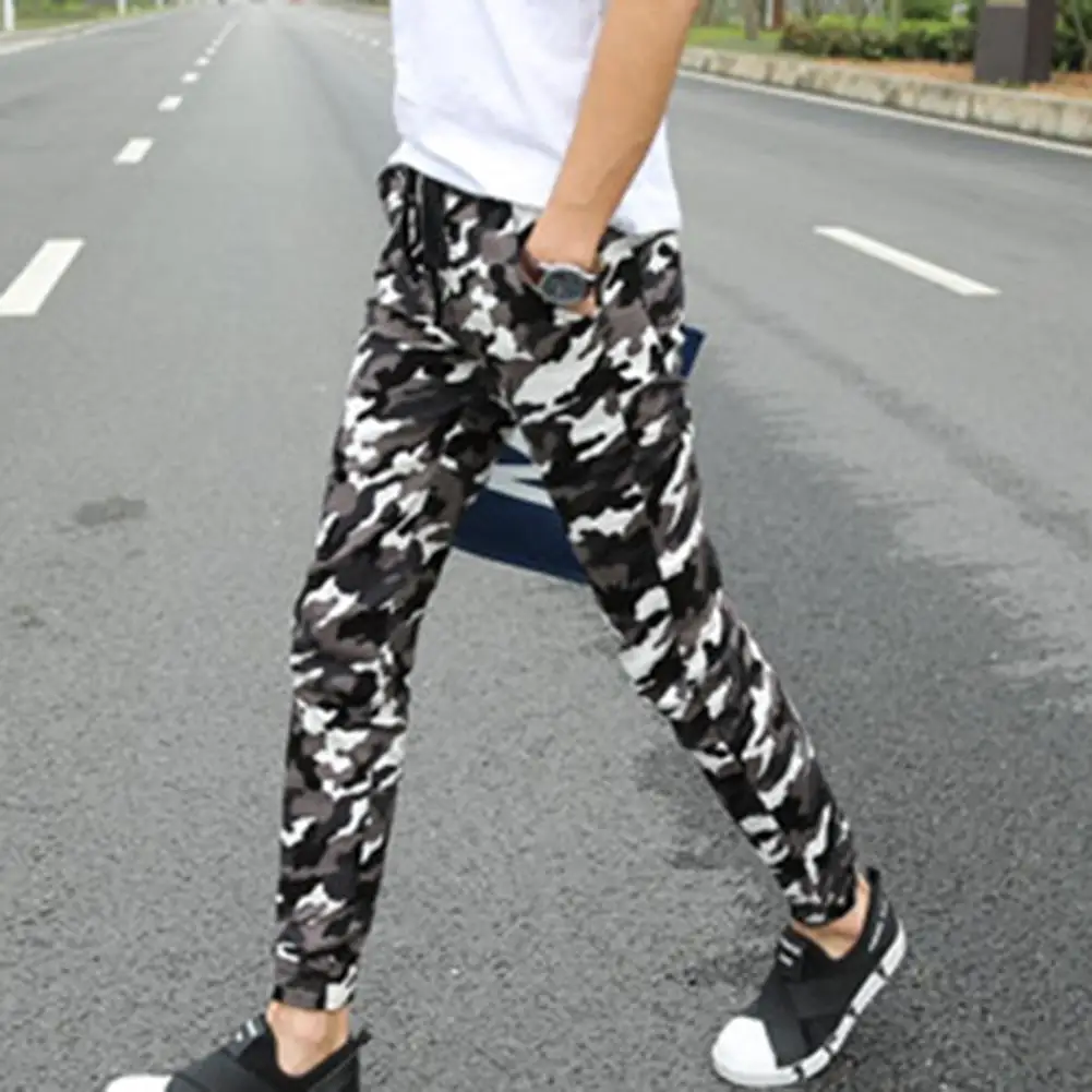 

Spring Autumn New Pockets Cargo Pants Men Drawstring Waist Sportwear Joggers Trousers man Streetwear Sweat Pants
