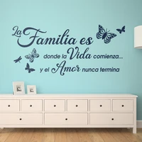 spanish family is where life begins quote wall sticker bedroom living room familia es donde la vida comienza wall decal vinyl