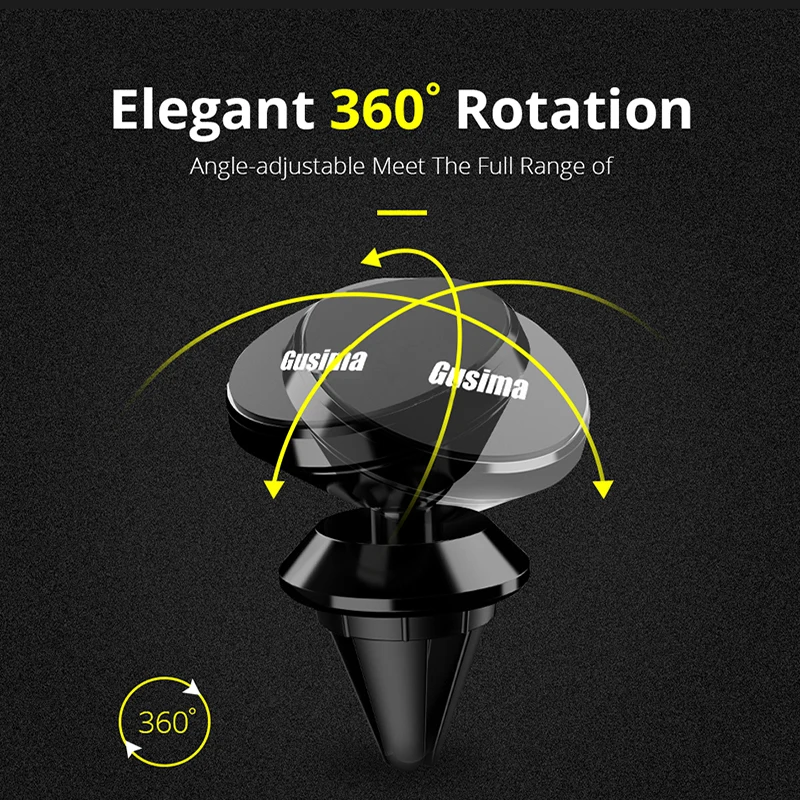 Магнитный автомобильный держатель для телефона iPhone samsung 360 Air Mount Магнитная