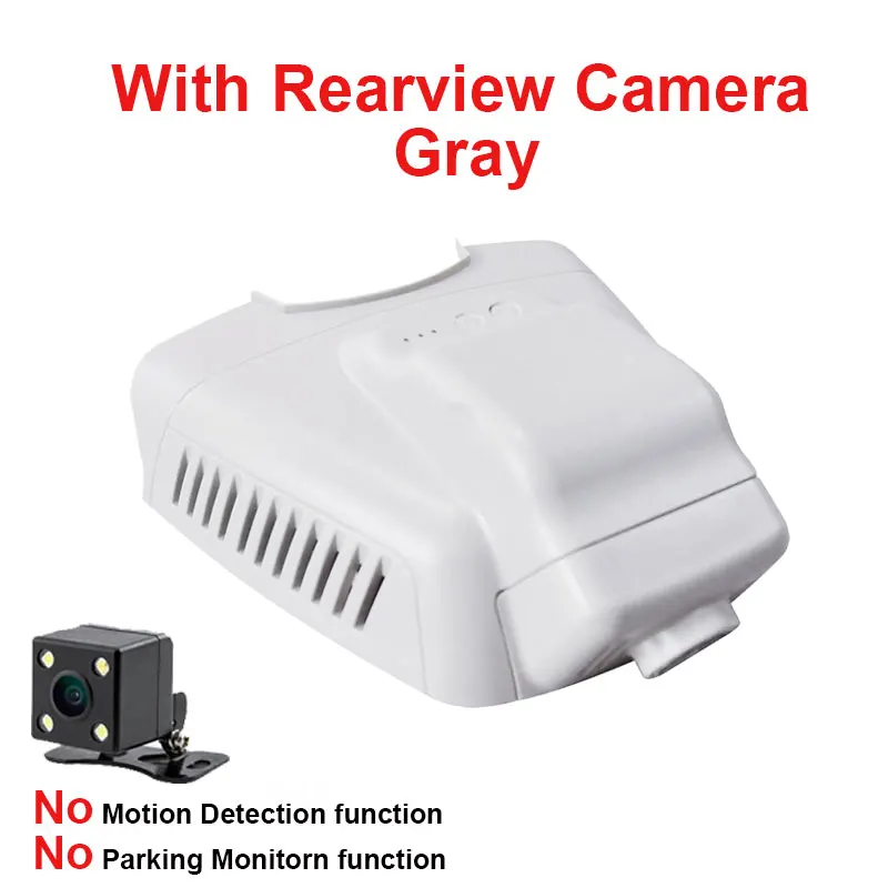 Gray Rear Lens Kampacar HD Автомобильный Wifi DVR видеорегистратор Novatek 96658 для Mercedes Benz E Class E180L E200L E200L W211 W212 W213 Автомобильный видеорегистратор с двумя объективами - Название цвета: Gray Rear Lens