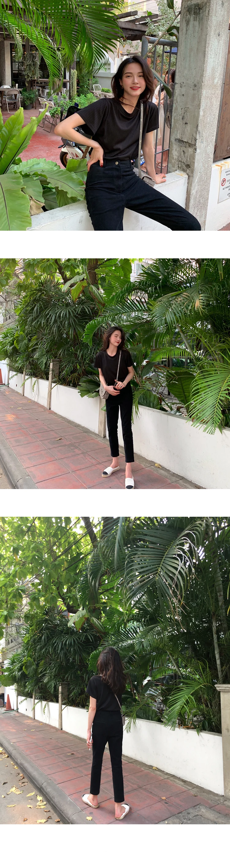 Casual High Waist Pencil Cotton Pants Women Solid Ankle-length Pants OL Elegant Female Summer Trousers