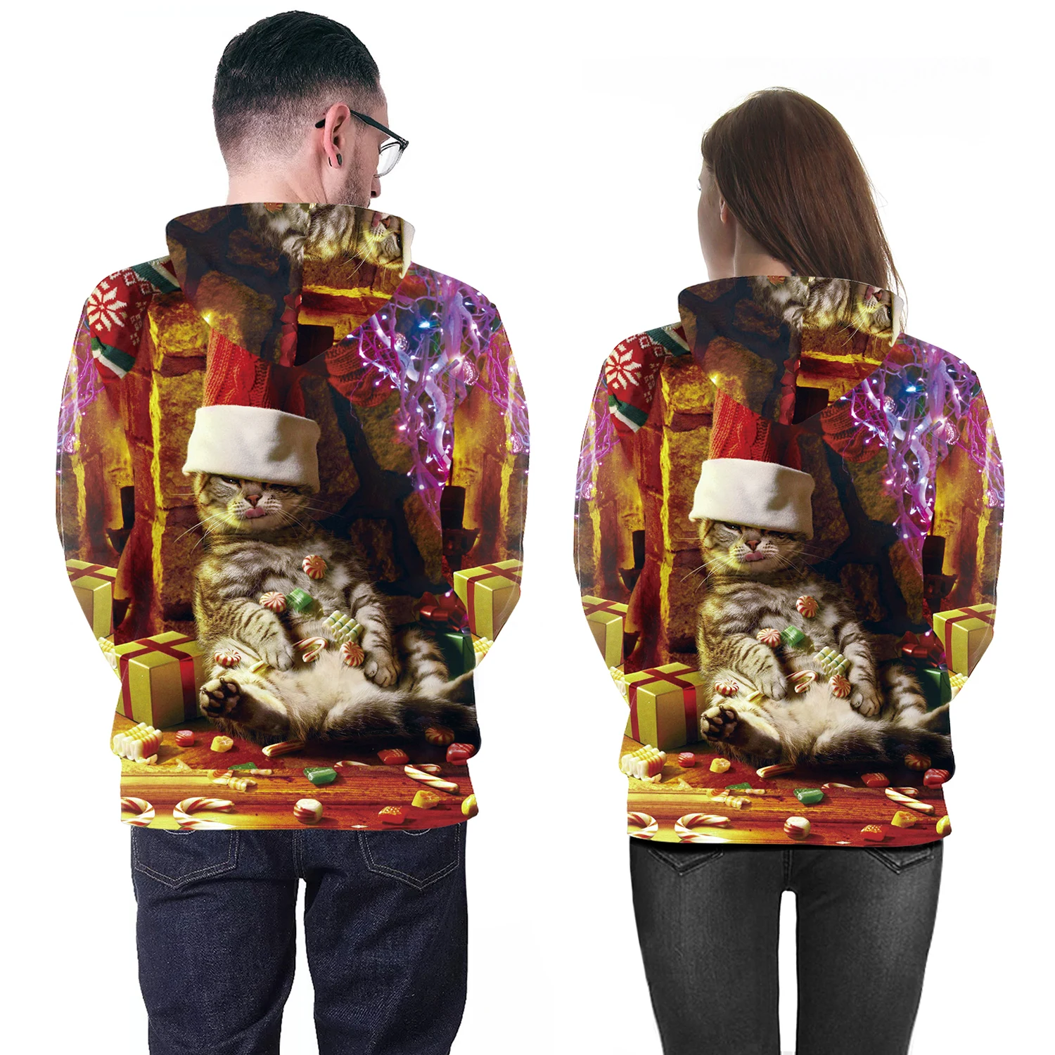 VIP FASNHION Галактическое пространство толстовки женские с длинным рукавом Outerwear3d