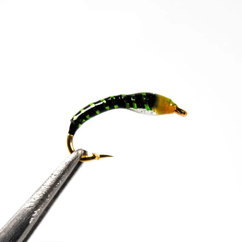 Wifreo 20PCS Assorted Epoxy Nymph Flies Midge Hegene Trout White Fish Fishing Bait Artificial Lures Size #12 #14 #16