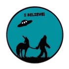 Я верю, единорог, космический корабль, значок, волшебное животное, аксессуар