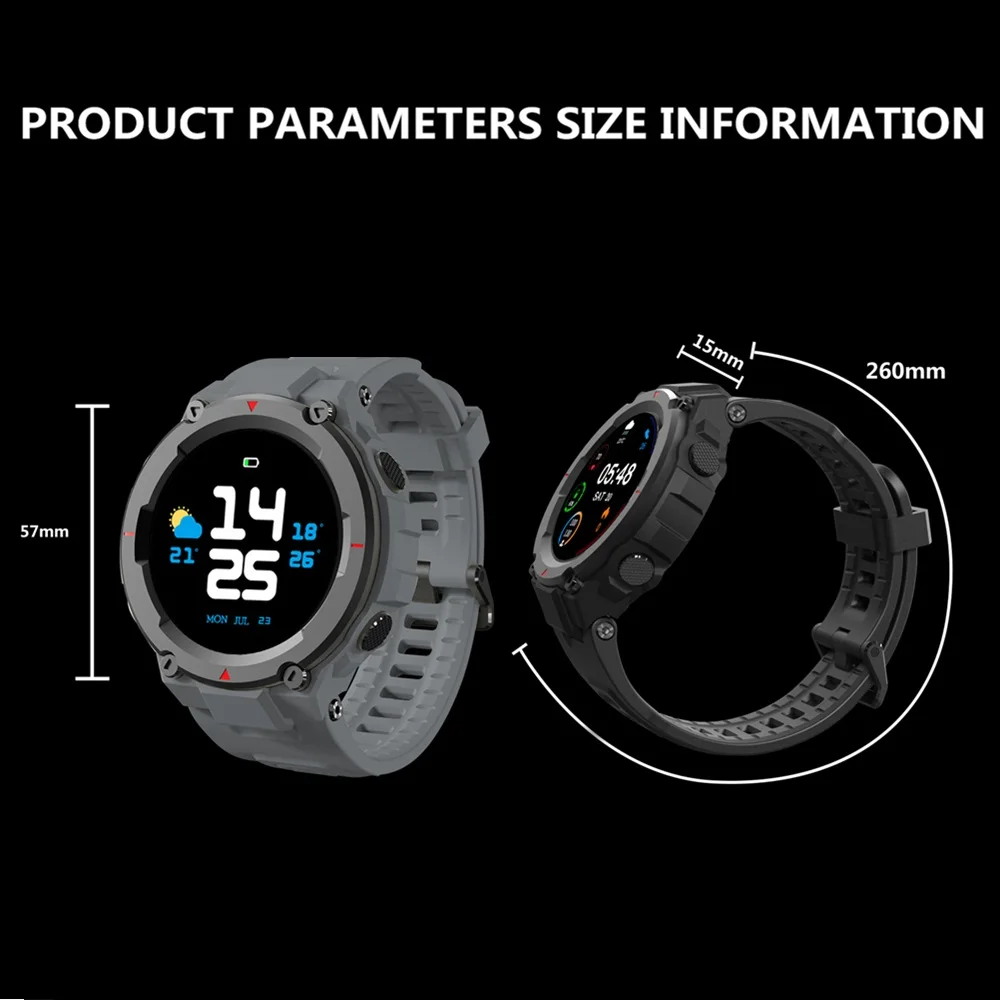 Смарт-часы ALLCALL мужские водостойкие IP68 1 28 дюйма Bluetooth | Электроника