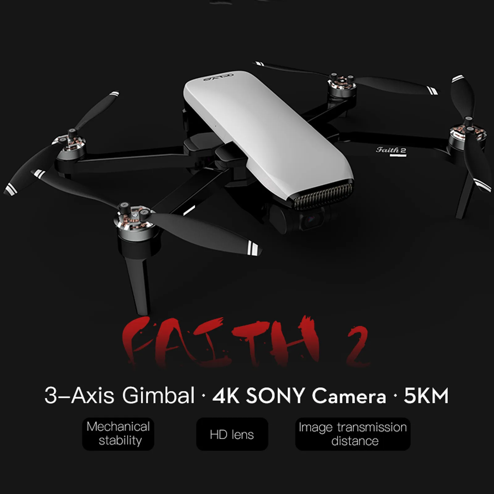 CFLY Вера 2 Дрон с разрешением 4K GPS HD Камера 3 осевому гидростабилизатору