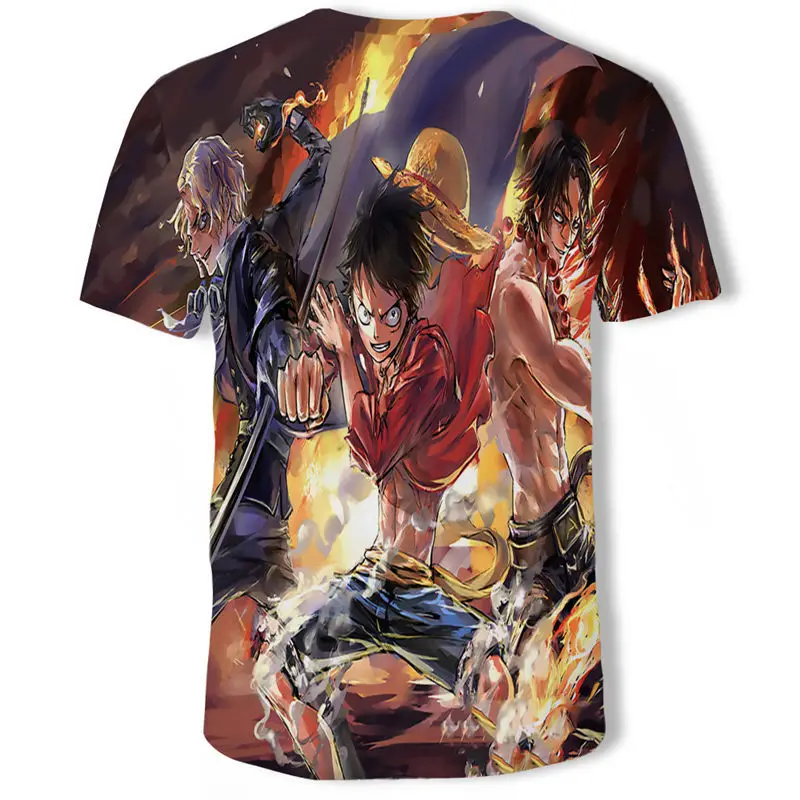 

Hot Anime One Piece Men' Women 3D One Piece Printed T-shirt Single T-shirt New 3d Fashion Casual Short Sleeve Animation T Shirts