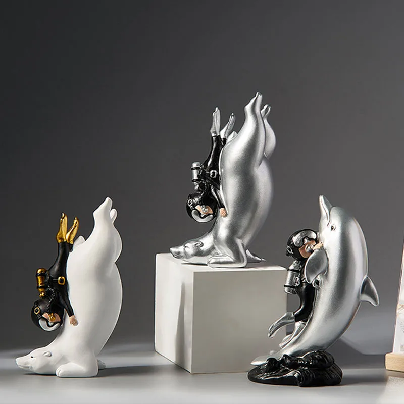 Европейская Миниатюрная модель животного для верховой езды скульптура из смолы