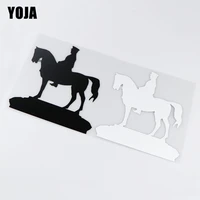 yoja 15x16 2cm riding a horse cartoon pattern body decoration decal car sticker zt4 0234