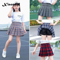 4 16years girls plaid skirts kids anti light college style skirt for girls fashion teenage kids big girls tutu skirt clothes