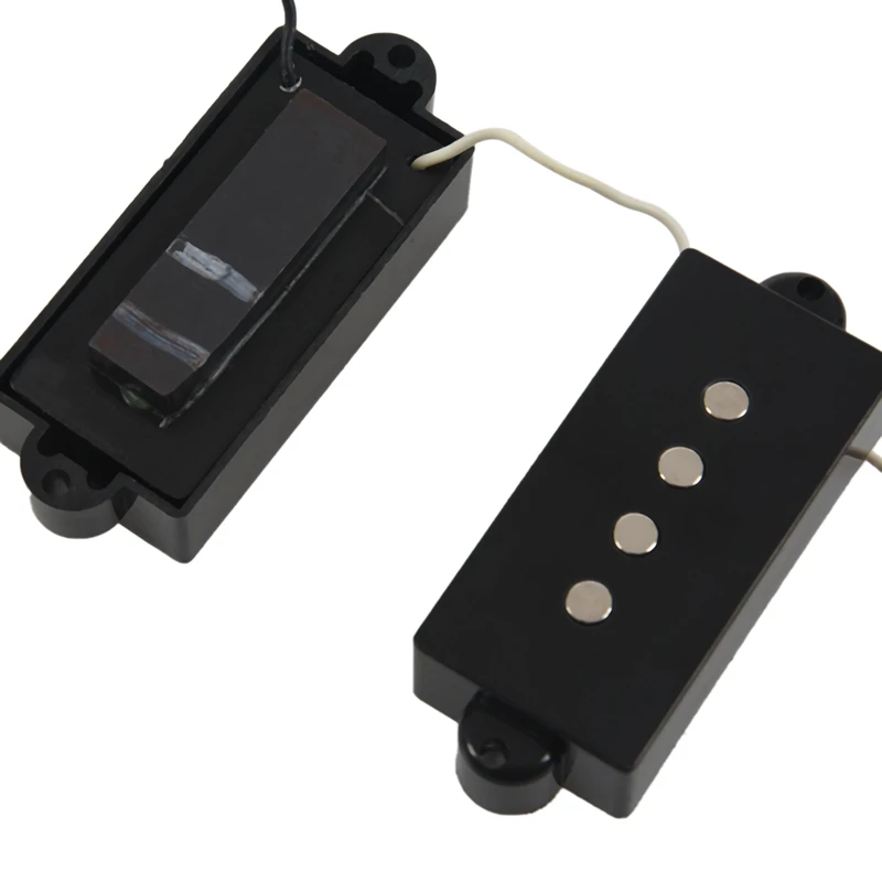 1 Набор 4 струны бесшумный пикап черный для точности P Замена баса | Спорт и