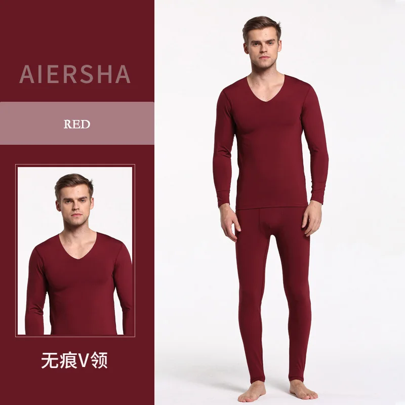 Новая одежда для сна мужчин термобелье зимняя теплая 2 шт. размера плюс длинные