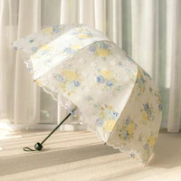 vintage umbrella uv protection sun umbrella beach lace parasol mini parapluie sunshades guarda chuva household merchandises