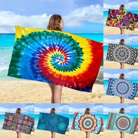 quick drying microfiber printing variety bath towel towel fitness seaside vacation double faced velvet beach towel