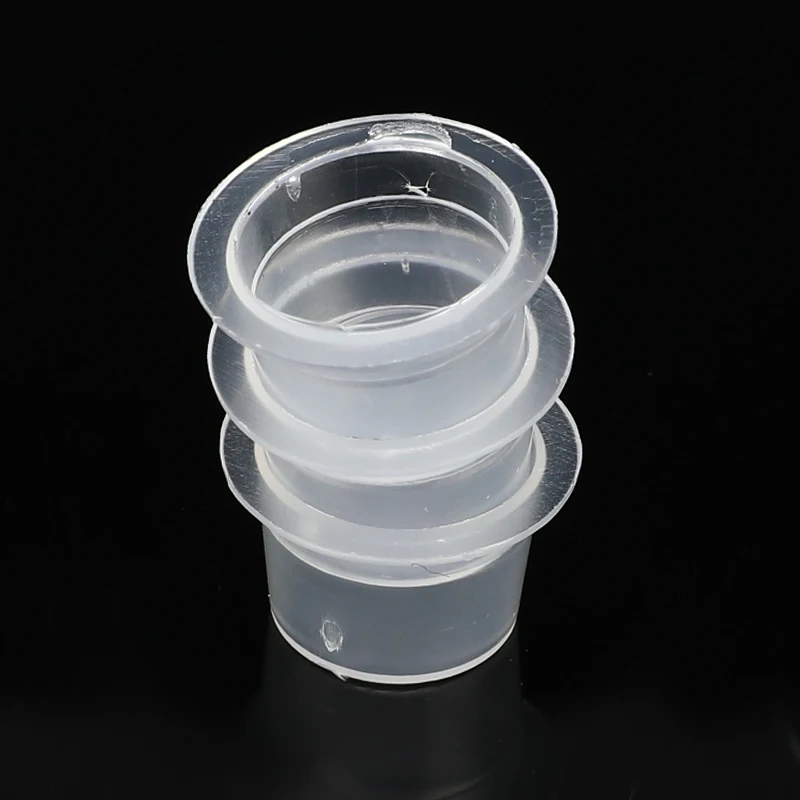 

100Pcs S/M Disposable Plastic Tattoo Ink Cups Transparent Tattoo Permanent Cup Makeup Pigment Holder Container Cap Accessories