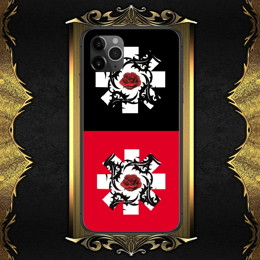 

Red Hot RHCP Chili Band Peppers Phone Case Cover Hull For iphone 5 5s se 2 6 6s 7 8 12 mini plus X XS XR 11 PRO MAX black soft