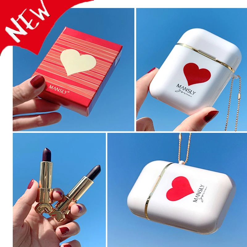 

Natural Velvet Matte Lipstick Set Waterproof Lasting Smooth Lip Sticks Maquillaje Women Lip Tint Make Up Cosmetic Earphone Box