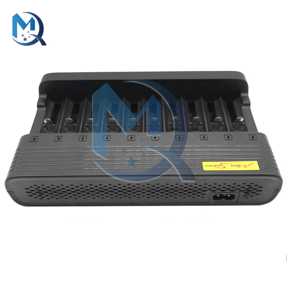 Зарядное устройство для литий-ионных аккумуляторов 18650 10 слотов USB