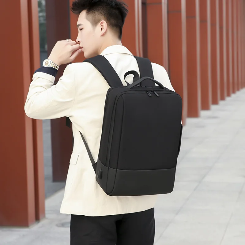 

Usb Charging Laptop Backpack Men Multifunctional Computer Backpack Bags Male Large Capacity Men's Bags Oxford Gray Backbag Teen
