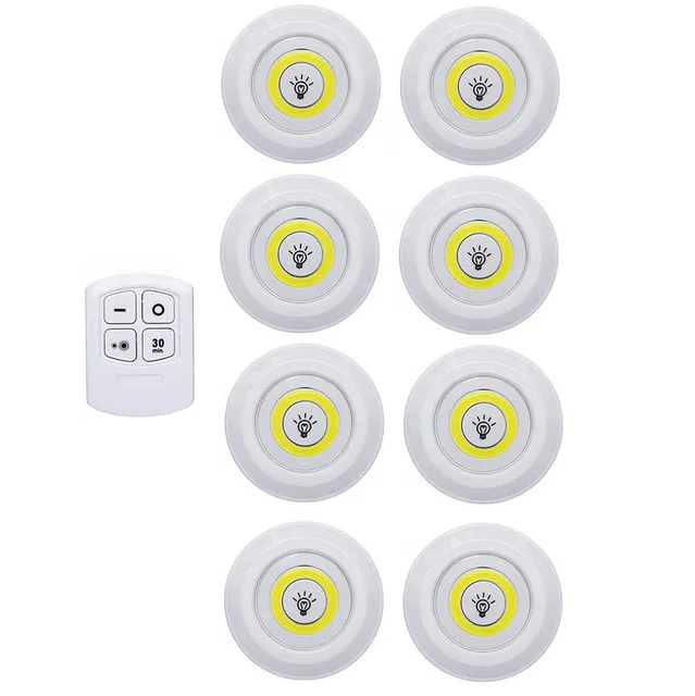 1Remote 8Lamp Беспроводной пульт дистанционного управления, прикроватная лампа, лампа для кормления, лампа для спальни, шкафа, шкафа, лампа, сенсорный маленький Ночной светильник, светильник для кровати - Цвет: 1Remote 8Lamp