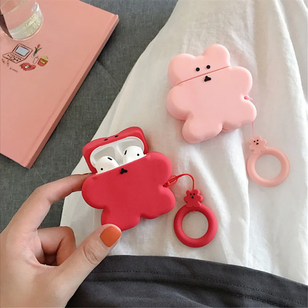 Q UNCLE модные чехлы карамельных цветов для Apple airpods силиконовые забавные маленькое печенье футляр для наушников для Apple airpod2 Крышка для наушников