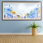 5D сделай сам: Павлин на берегу озера Стразы Лебедь Животные алмазов картина камни в форме ромба круглый дрель мозаика стены искусства