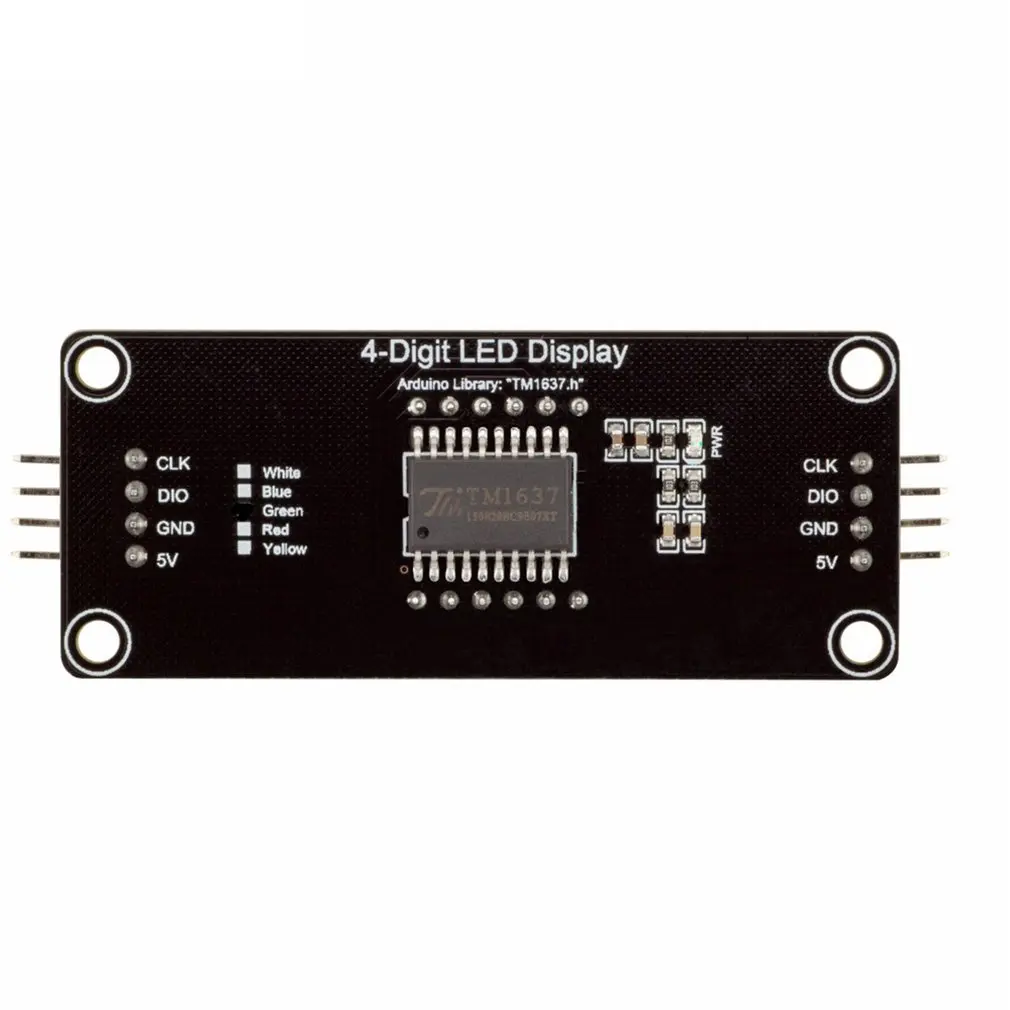 0.56''Inch TM1637 4Bit Digital LED 7Segment Clock Tube Display For Arduino | Электроника