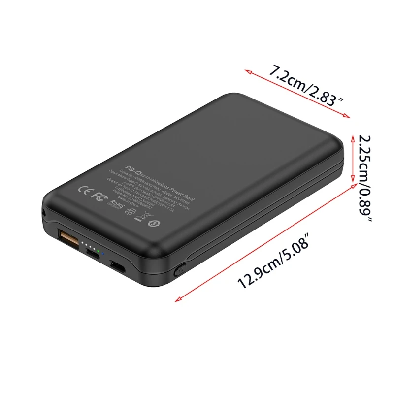 7 in 1 Adapter Splitter Control Converter with LED Lighting Wireless Charging Mobile Phone Cradle Compatible with Drop Shipping