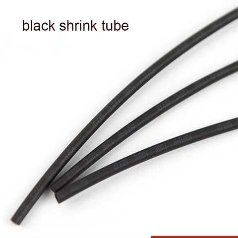 Термоусадочные трубки 127 шт., электрические трубки, Усадочные трубки, черный ассортимент 2:1, комплект автомобильных кабелей, обмотки проводов
