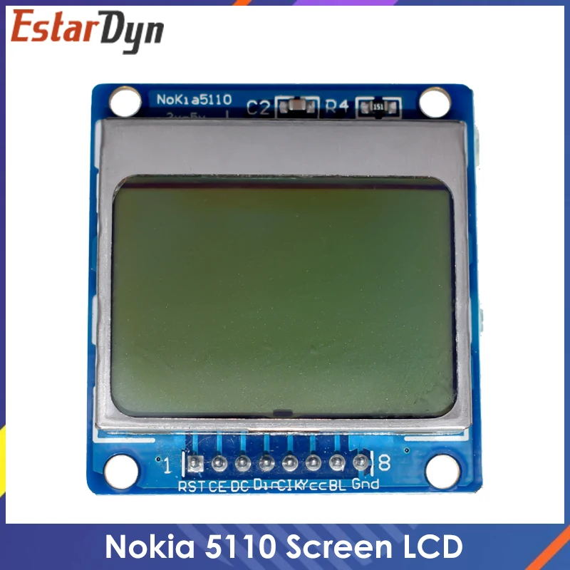 Smart Electronics LCD Module Display Monitor Blue backlight adapter PCB 84*48 84x84 lcd 5110 Nokia 5110 Screen for Arduino