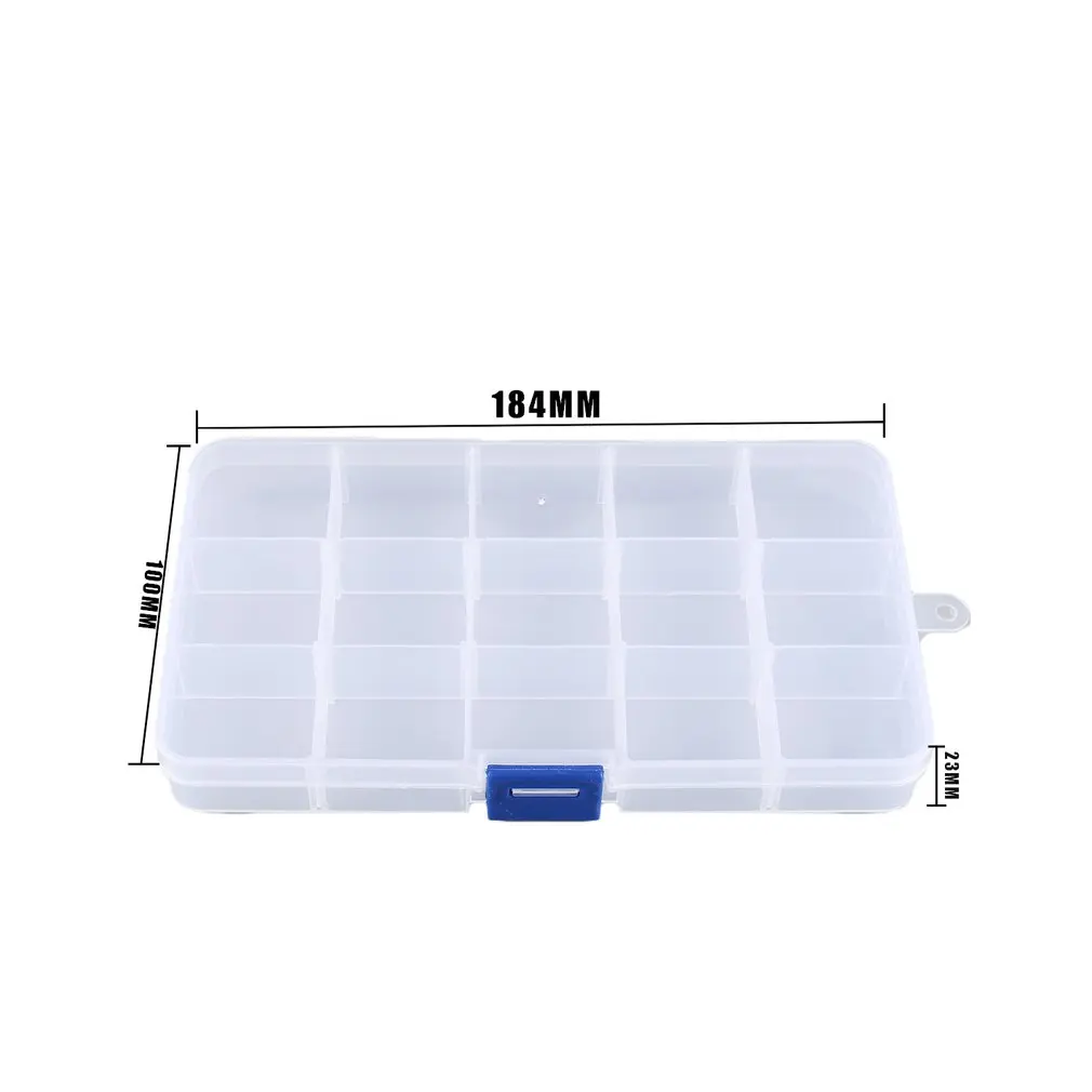 

10-36 Compartment Slots Cells Portable Tool Box Electronic Parts Screw Beads Ring Jewelry Plastic Storage Box Container Holder